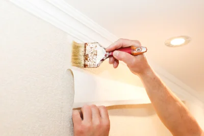 Pose de papier peint à Châtel-Gérard — revêtements muraux et toiles de verre